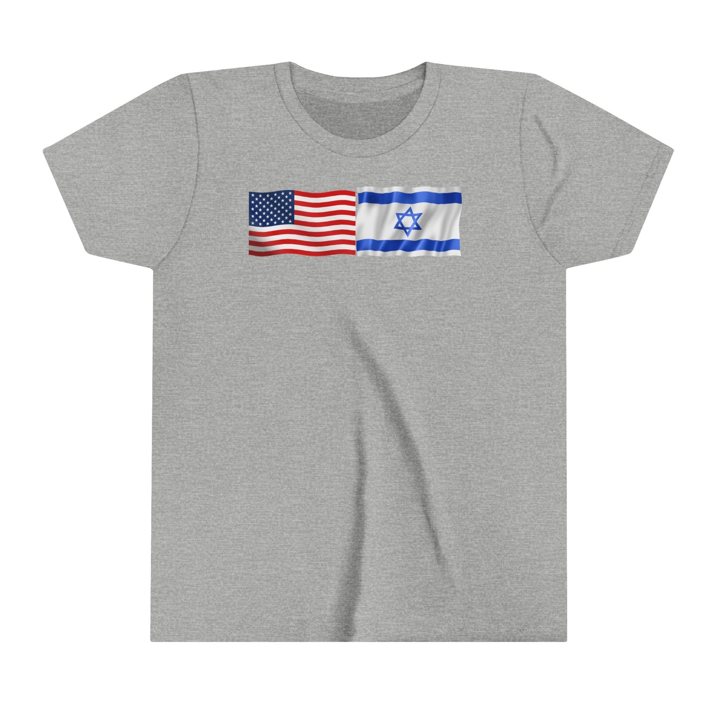 Kids American Flag-Israeli Flag, Short Sleeve Tee