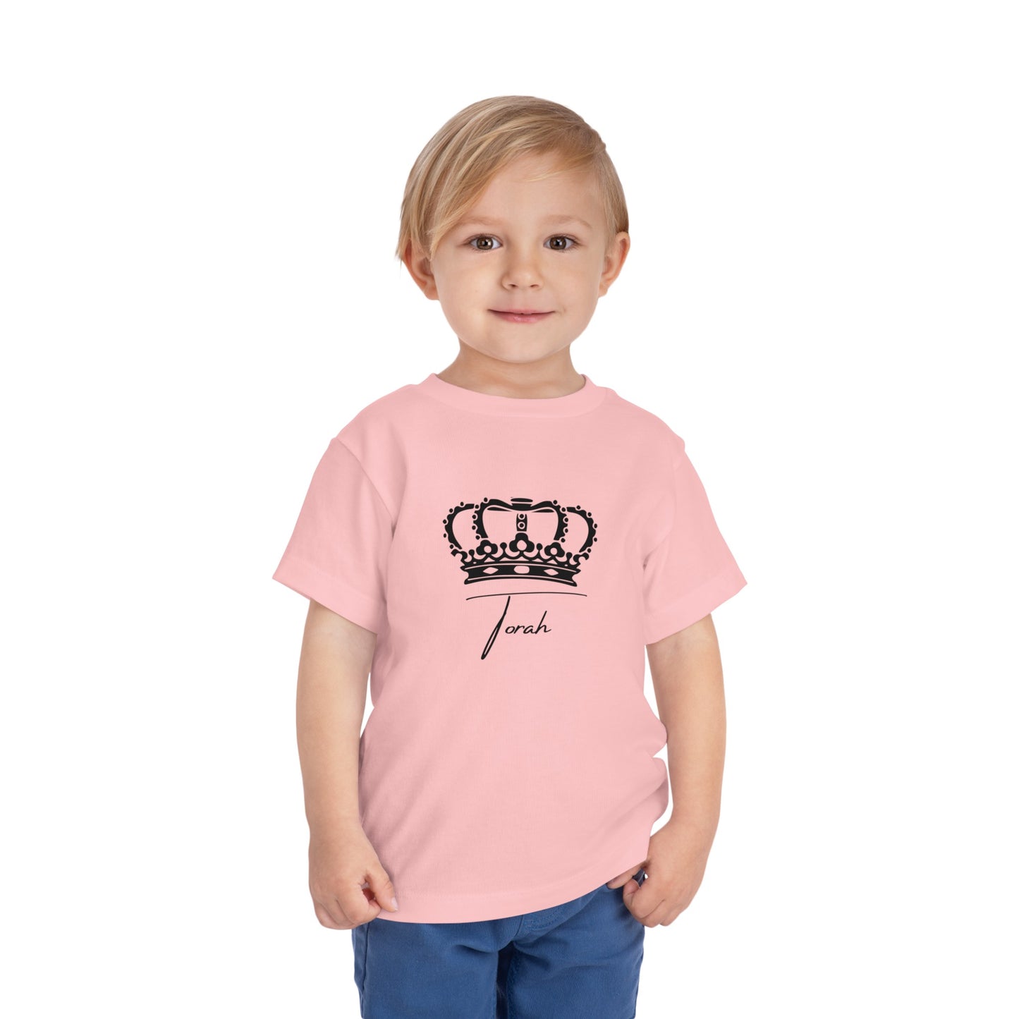 Toddler Crowned Torah Short Sleeve Tee