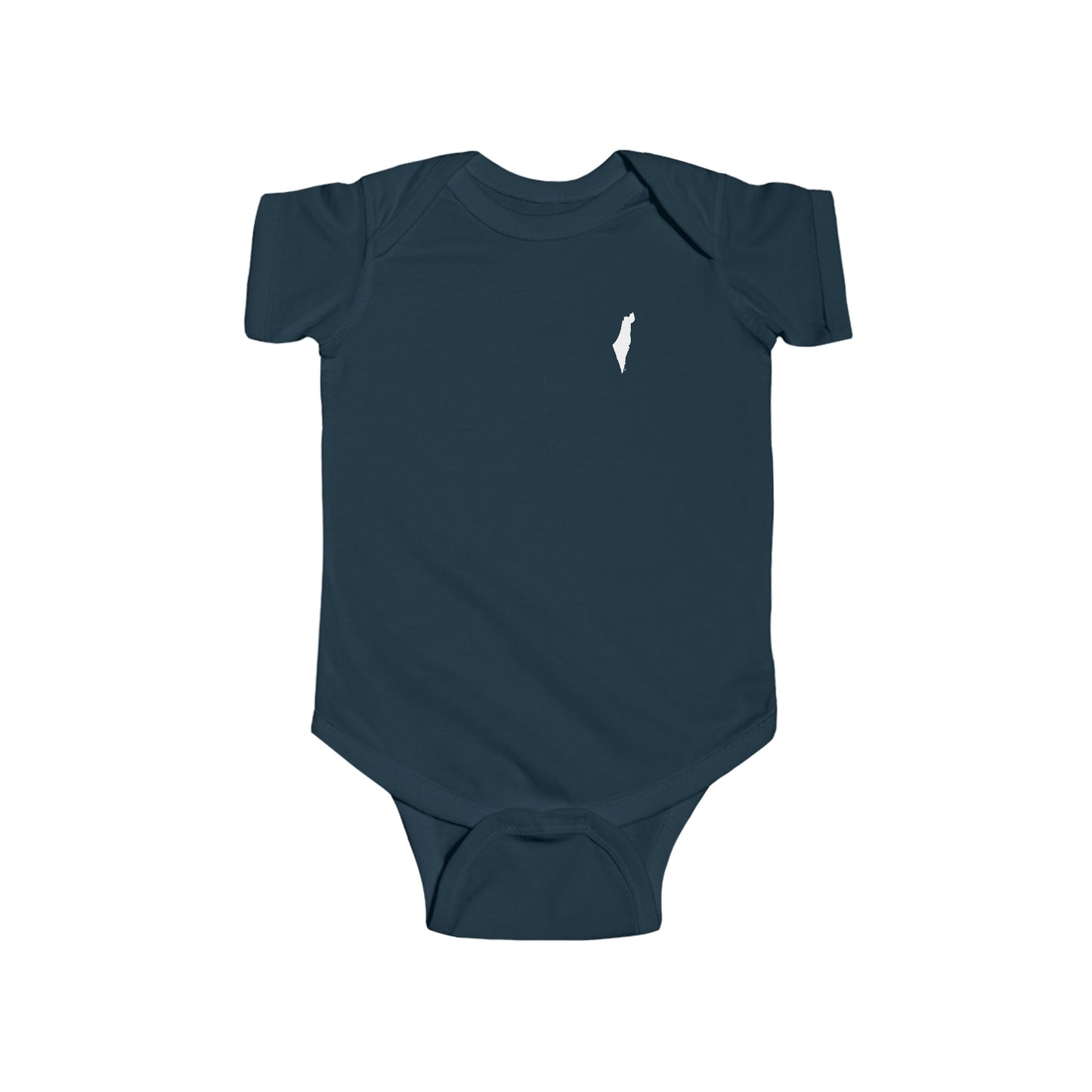 Infant Map of Israel - Minimalist Design Jersey Bodysuit