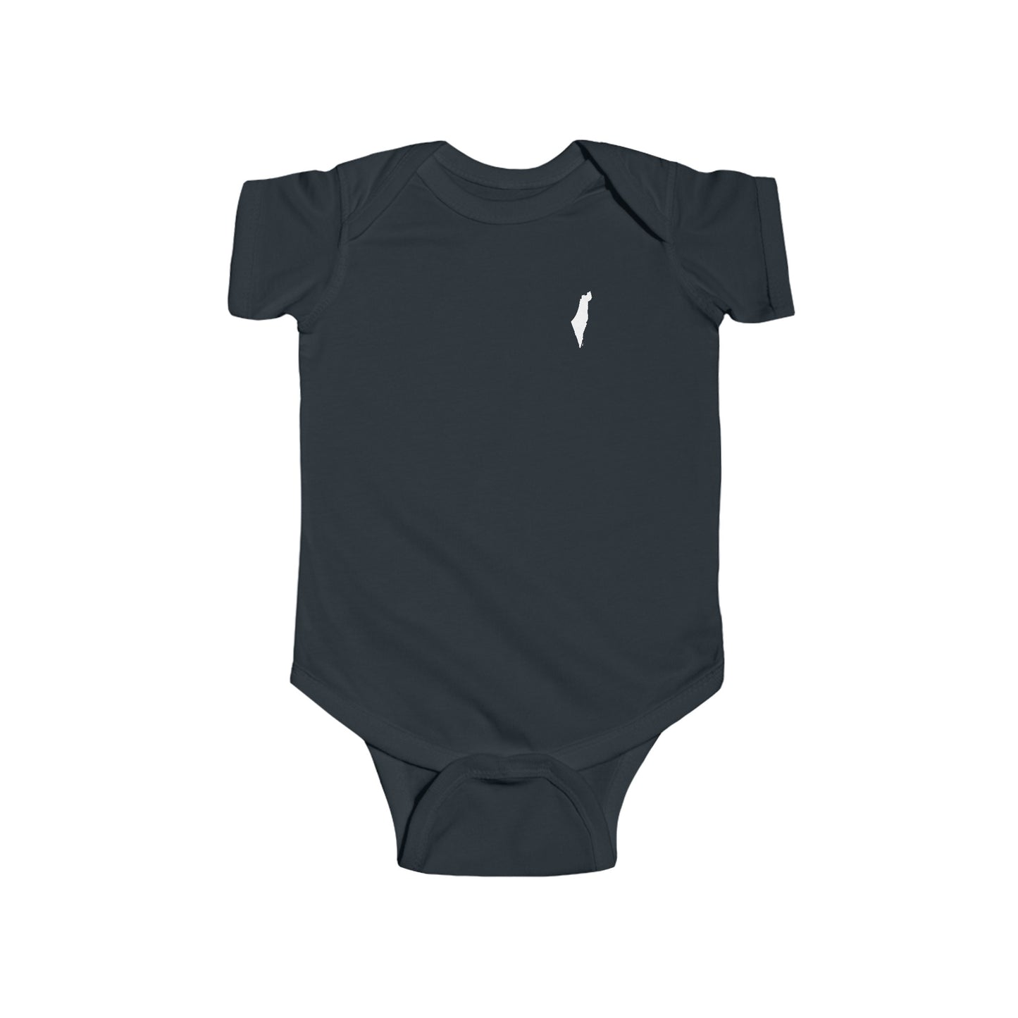 Infant Map of Israel - Minimalist Design Jersey Bodysuit