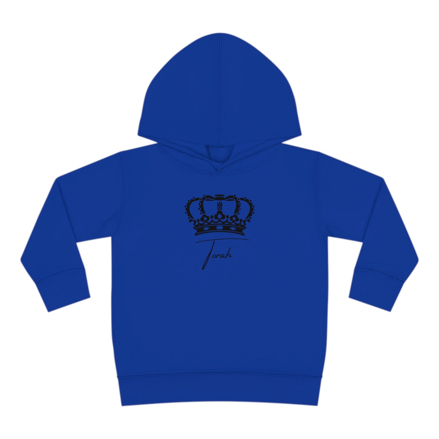 Toddler Torah with Crown Pullover Fleece Hoodie