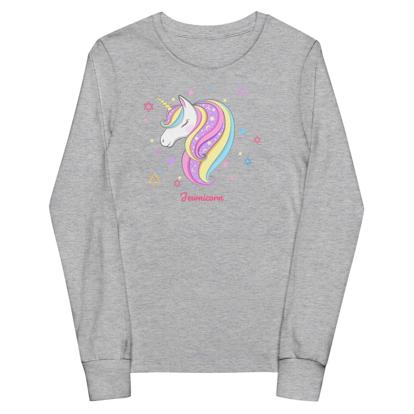 Girls Jewnicorn long sleeve tee
