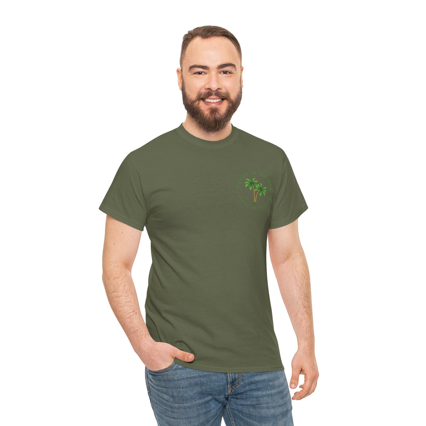 Adult Trust in Hashem/Palm Tree Short Sleeve Tee