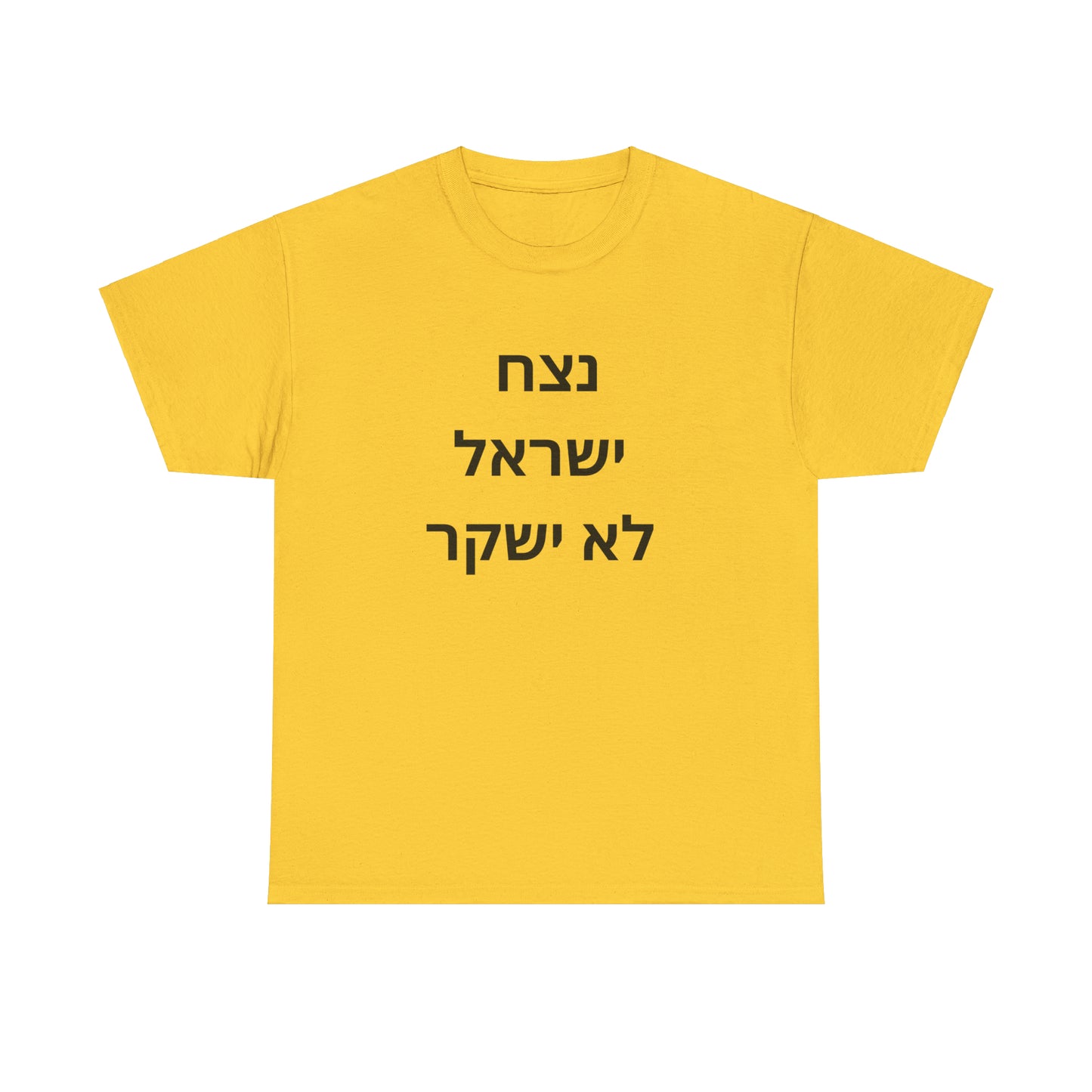 Adult נצח ישראל לא ישקר short sleeve t-shirt