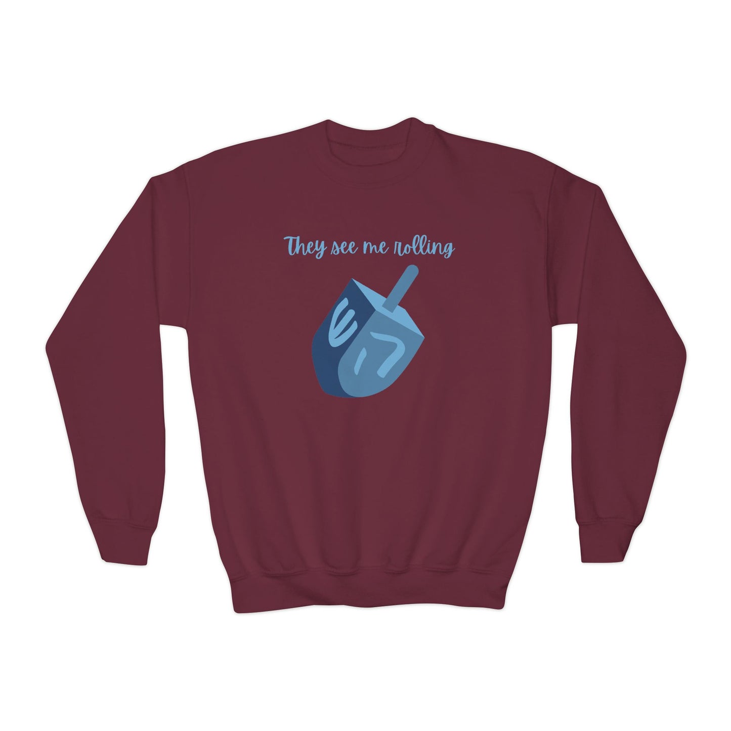 Kids Dreidel Crewneck Sweatshirt