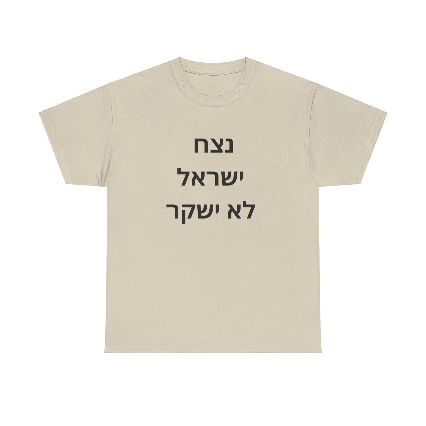 Adult נצח ישראל לא ישקר short sleeve t-shirt