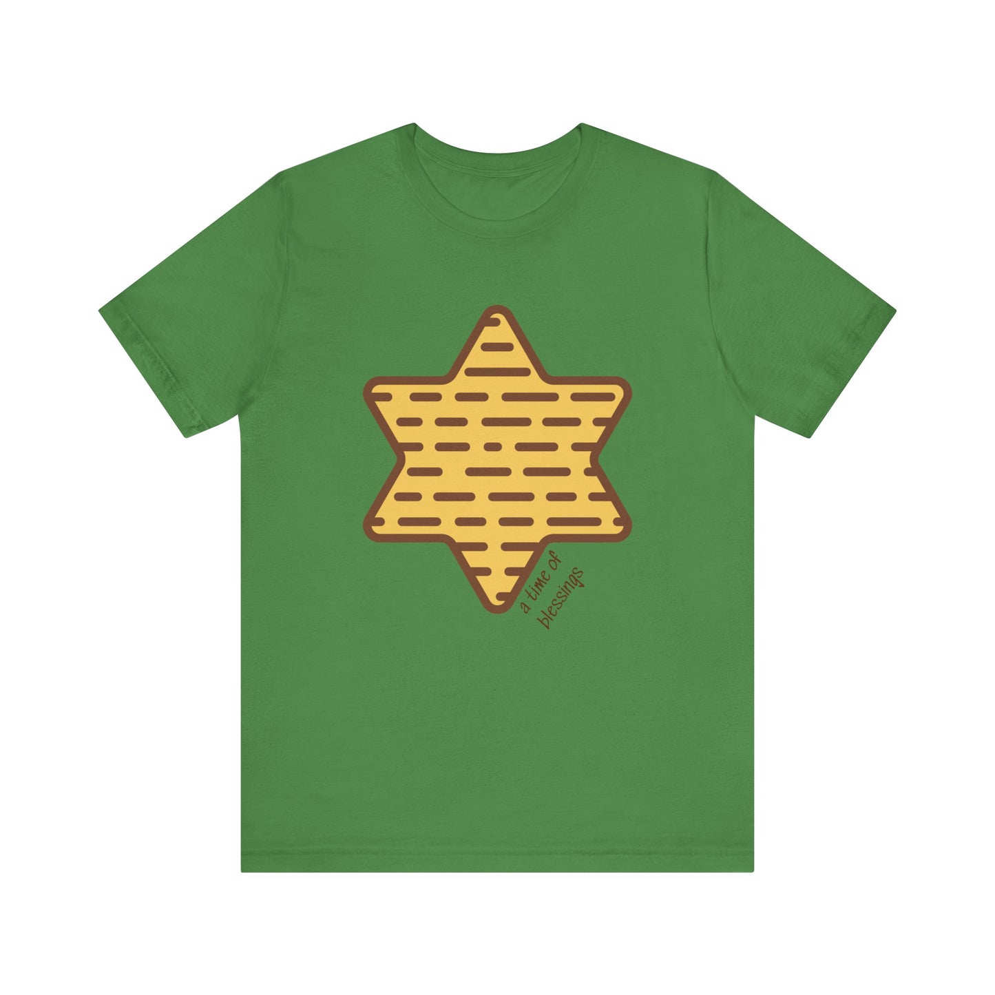 Adult Matza Magen David, Time of Blessings Short Sleeve t-shirt