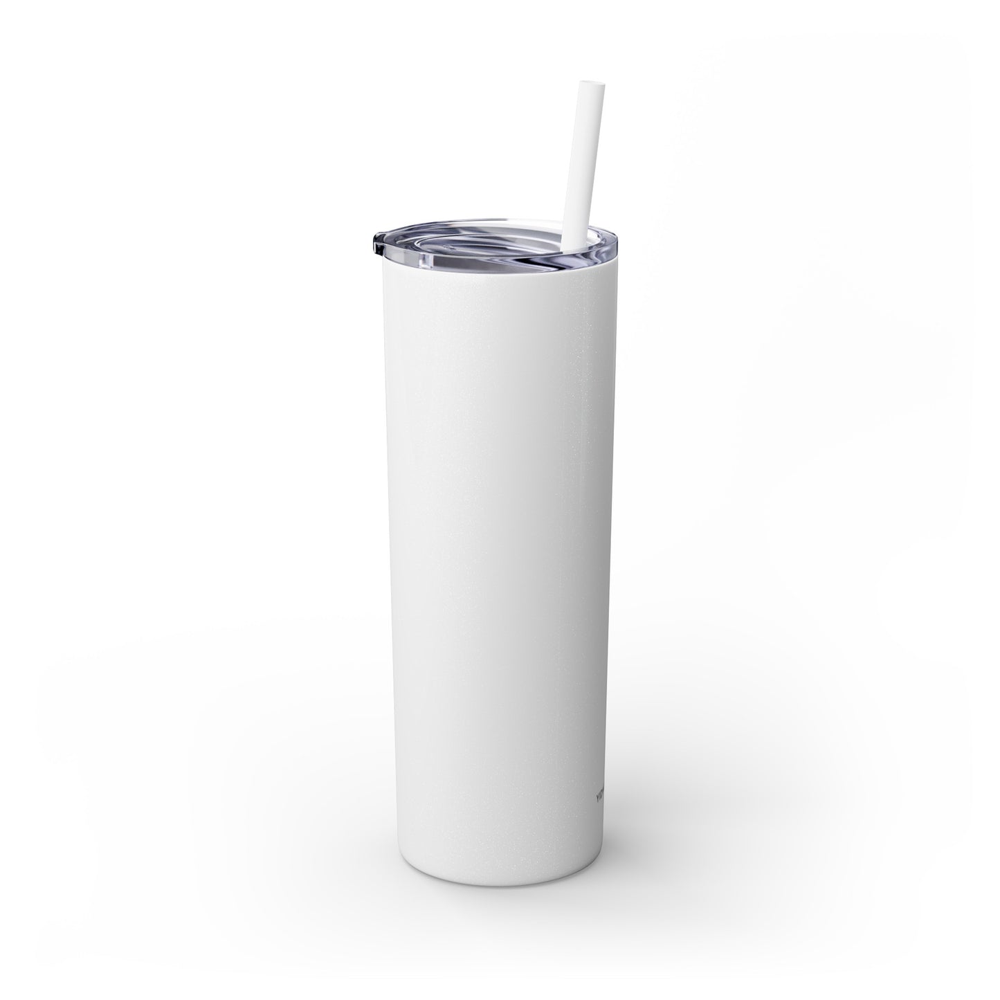 Kallah Tumbler with Straw, 20oz, Silver letters