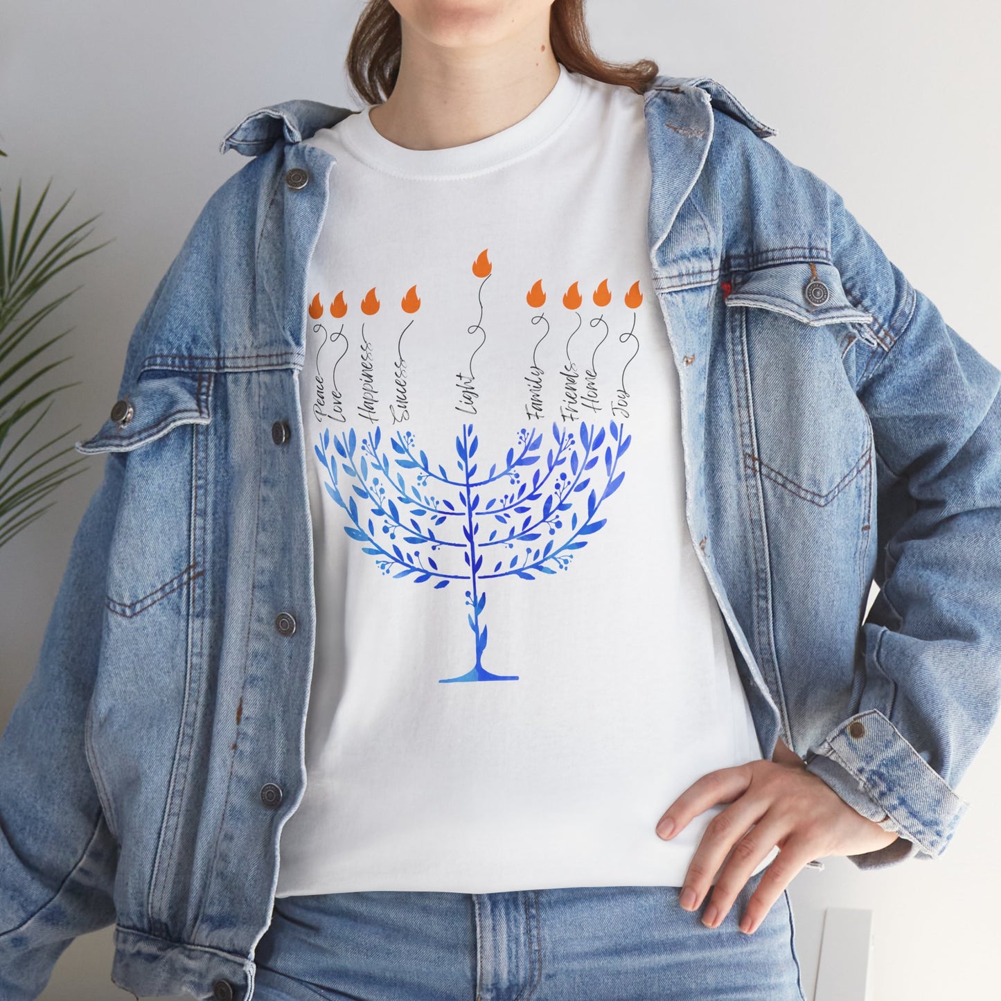 Adult Menorah Short Sleeve Tee