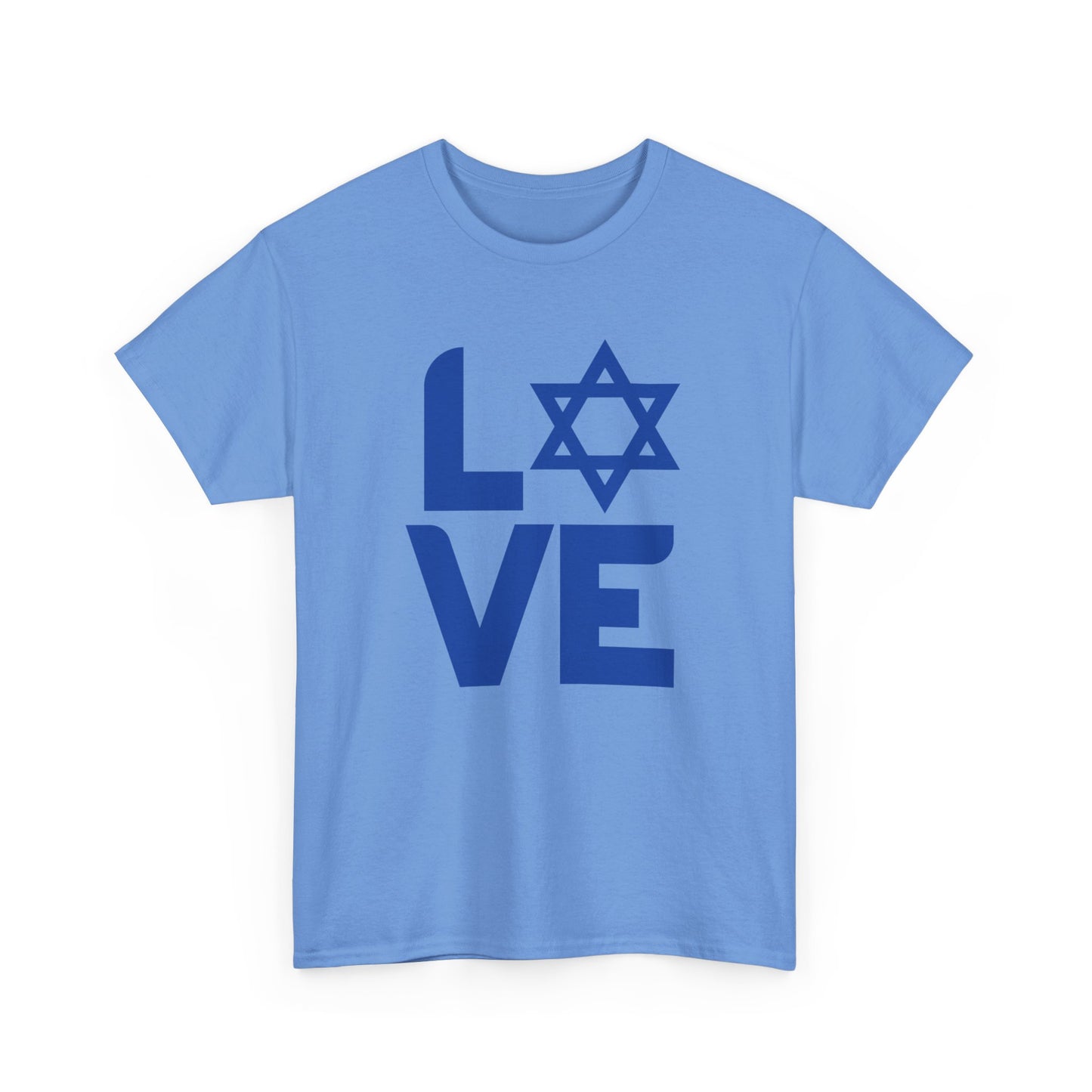 Adult LOVE with Magen David Short Sleeve Short Sleeve Tee