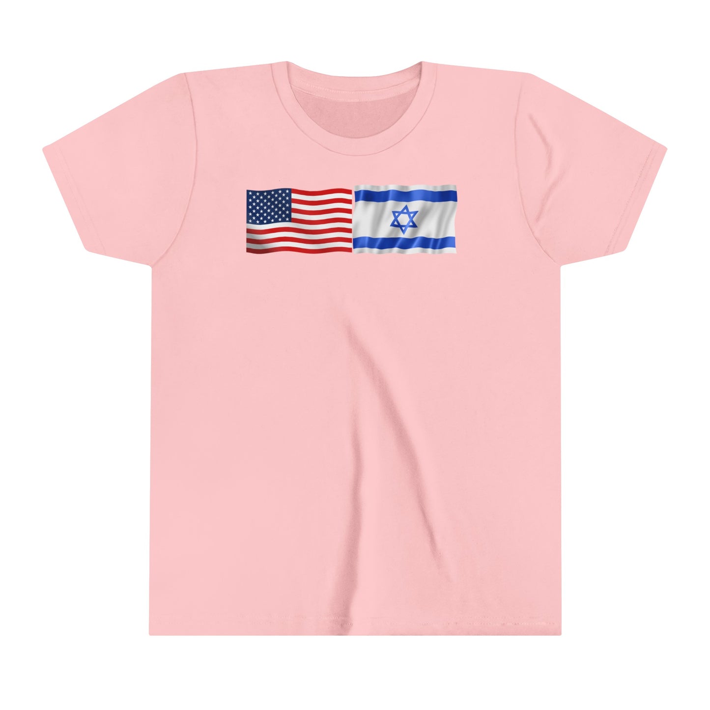 Kids American Flag-Israeli Flag, Short Sleeve Tee
