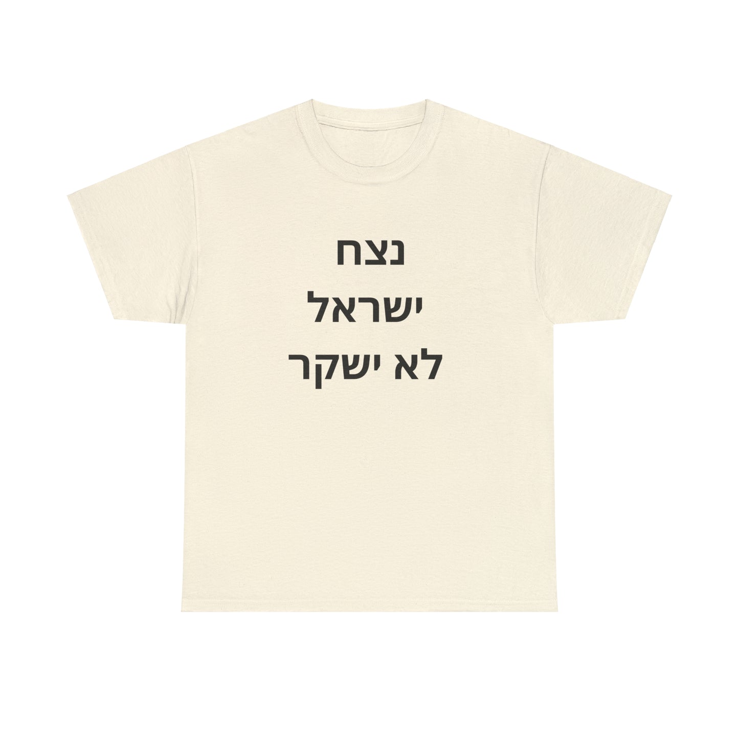 Adult נצח ישראל לא ישקר short sleeve t-shirt