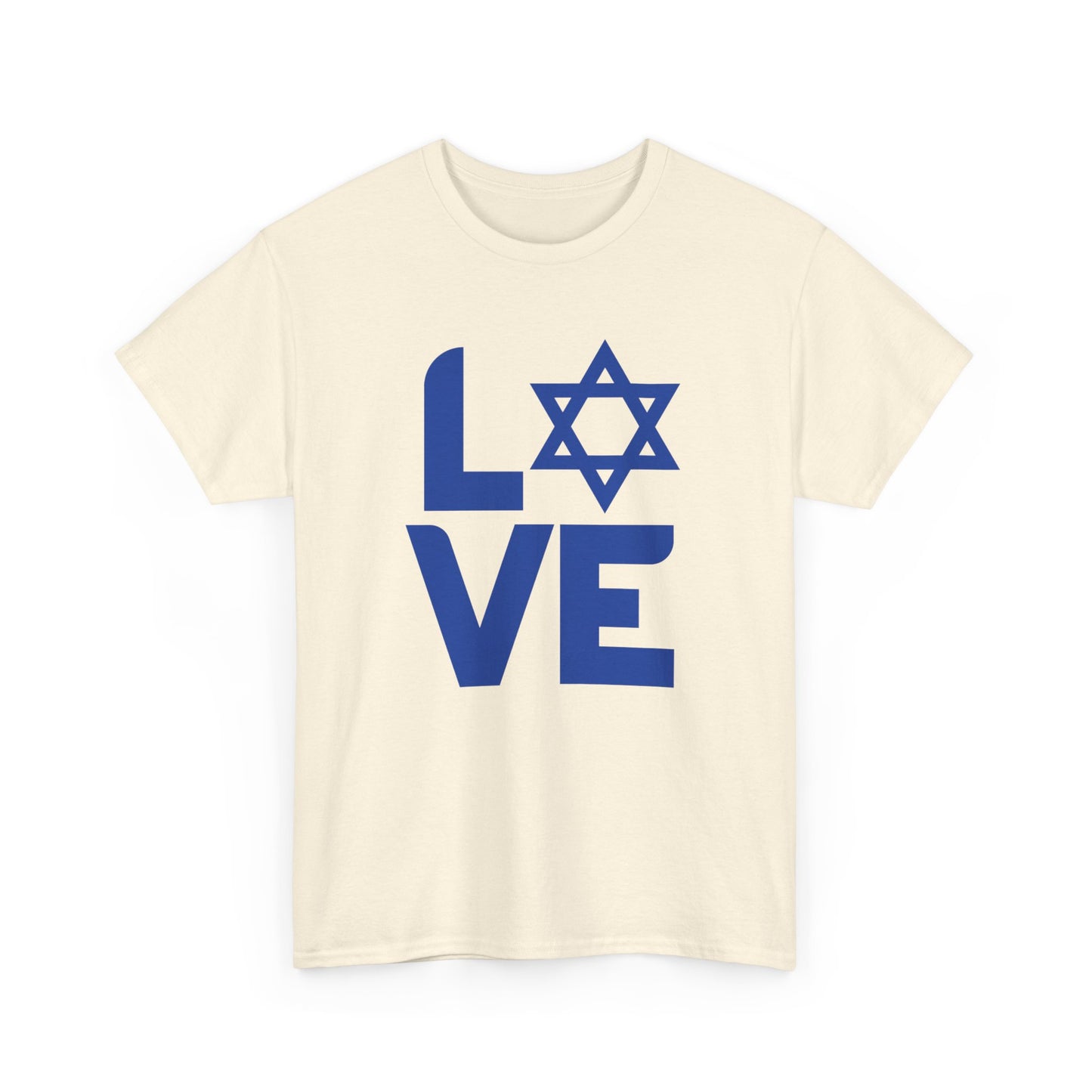 Adult LOVE with Magen David Short Sleeve Short Sleeve Tee