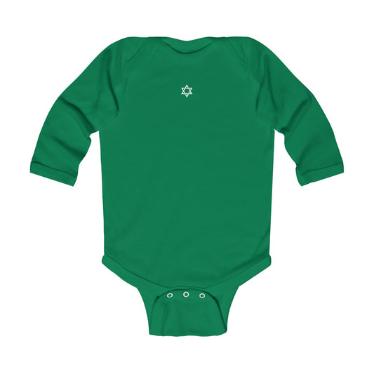 Infant Sm Magen David Long Sleeve Bodysuit