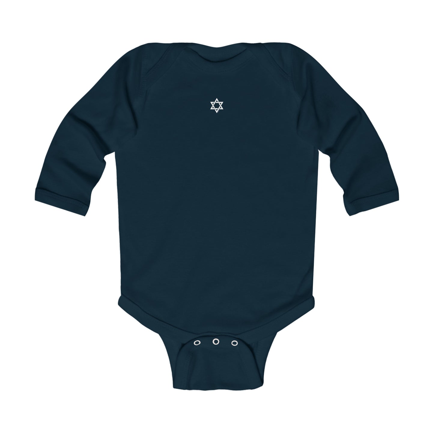 Infant Sm Magen David Long Sleeve Bodysuit