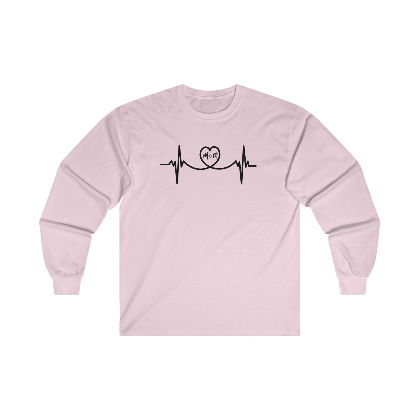 Mom in a heart heartbeat Long Sleeve Tee