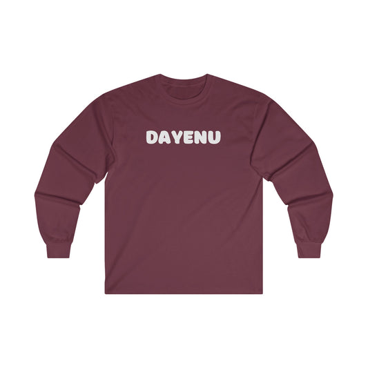 Adult DAYENU long sleeve tshirt