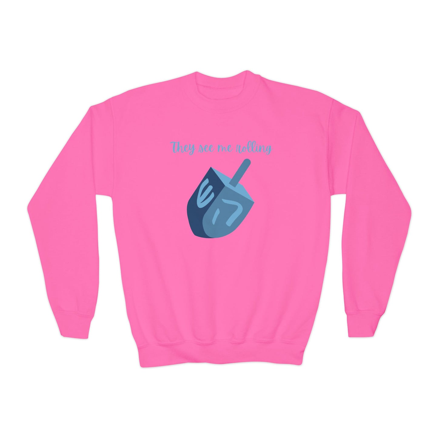 Kids Dreidel Crewneck Sweatshirt