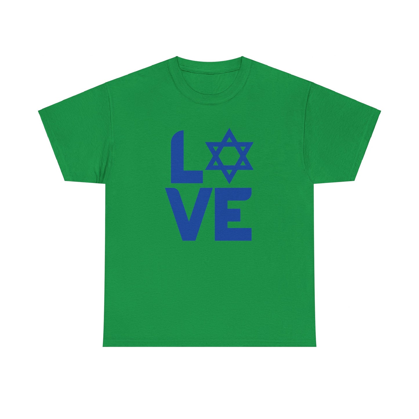 Adult LOVE with Magen David Short Sleeve Short Sleeve Tee