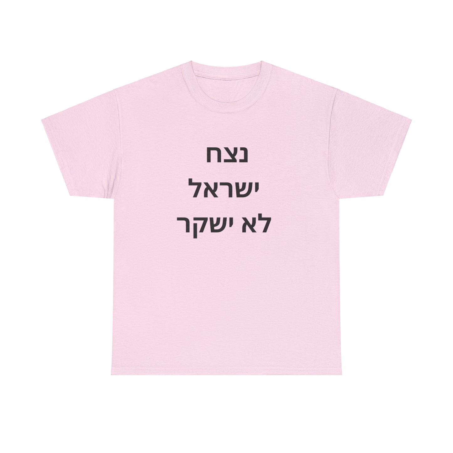 Adult נצח ישראל לא ישקר short sleeve t-shirt