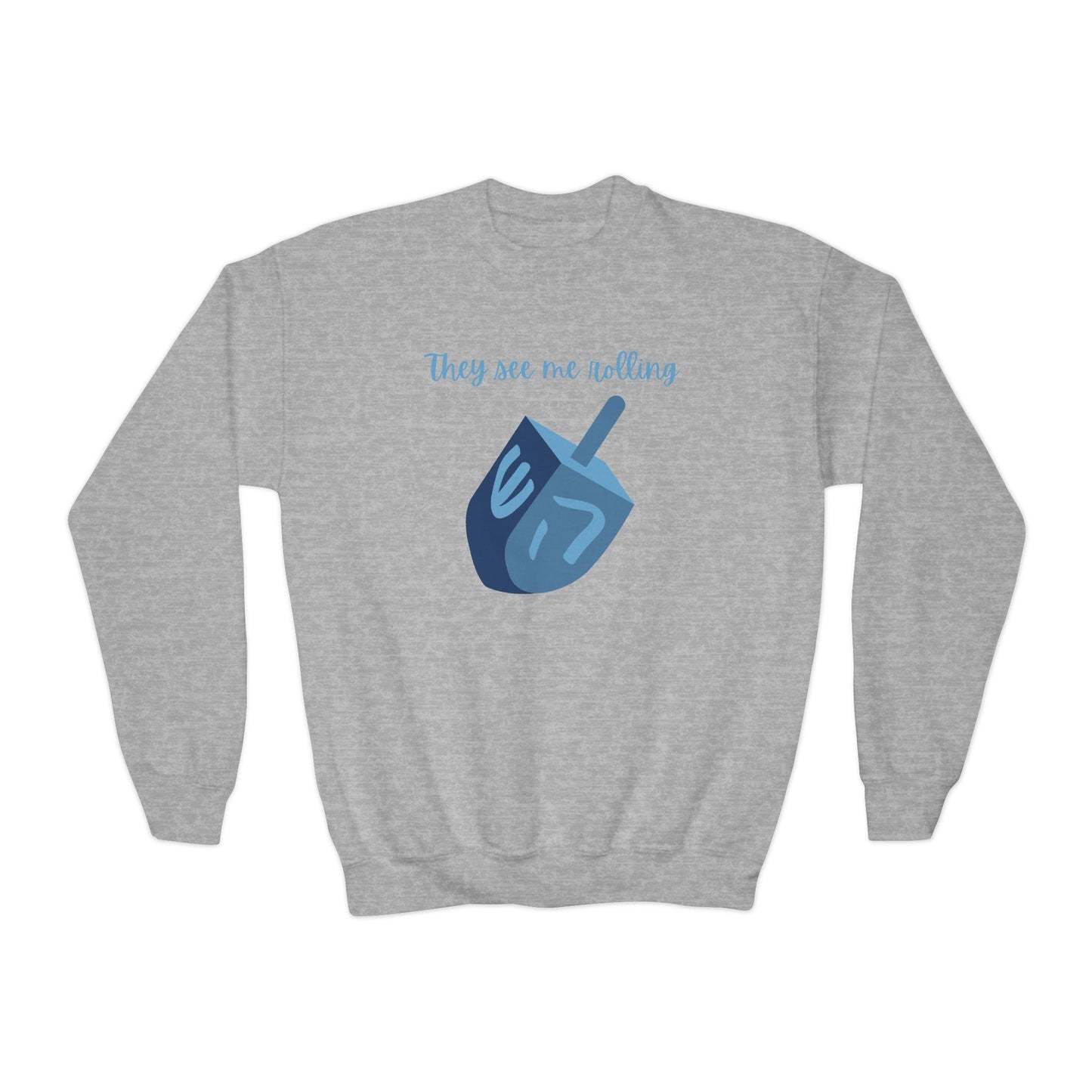 Kids Dreidel Crewneck Sweatshirt