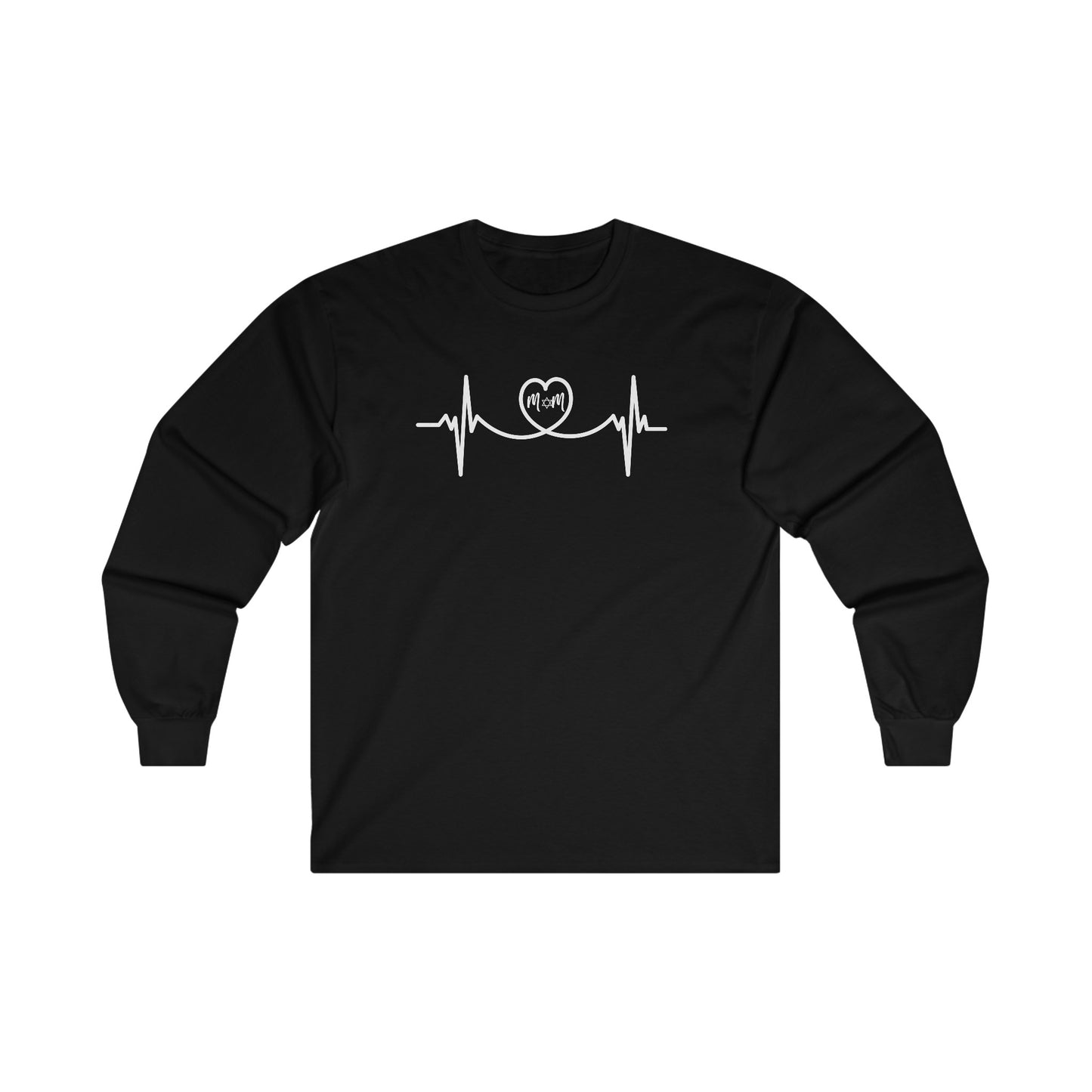 Mom in a heart heartbeat Long Sleeve Tee