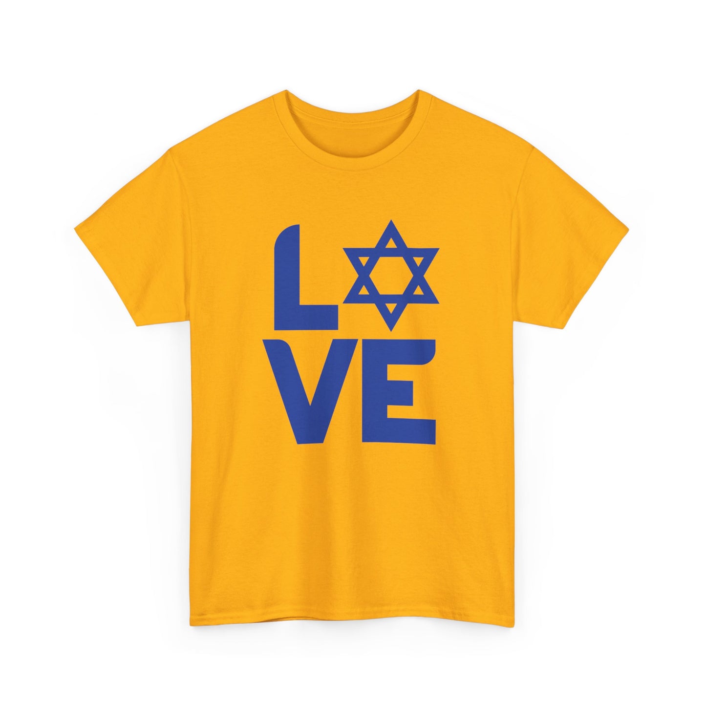 Adult LOVE with Magen David Short Sleeve Short Sleeve Tee