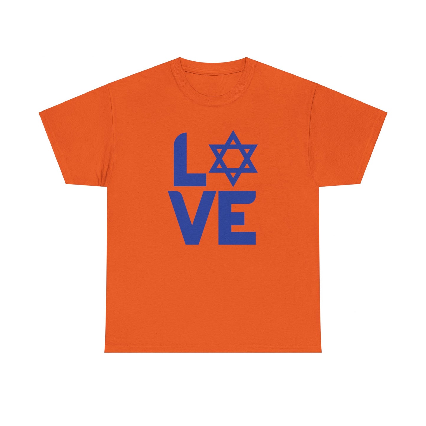 Adult LOVE with Magen David Short Sleeve Short Sleeve Tee