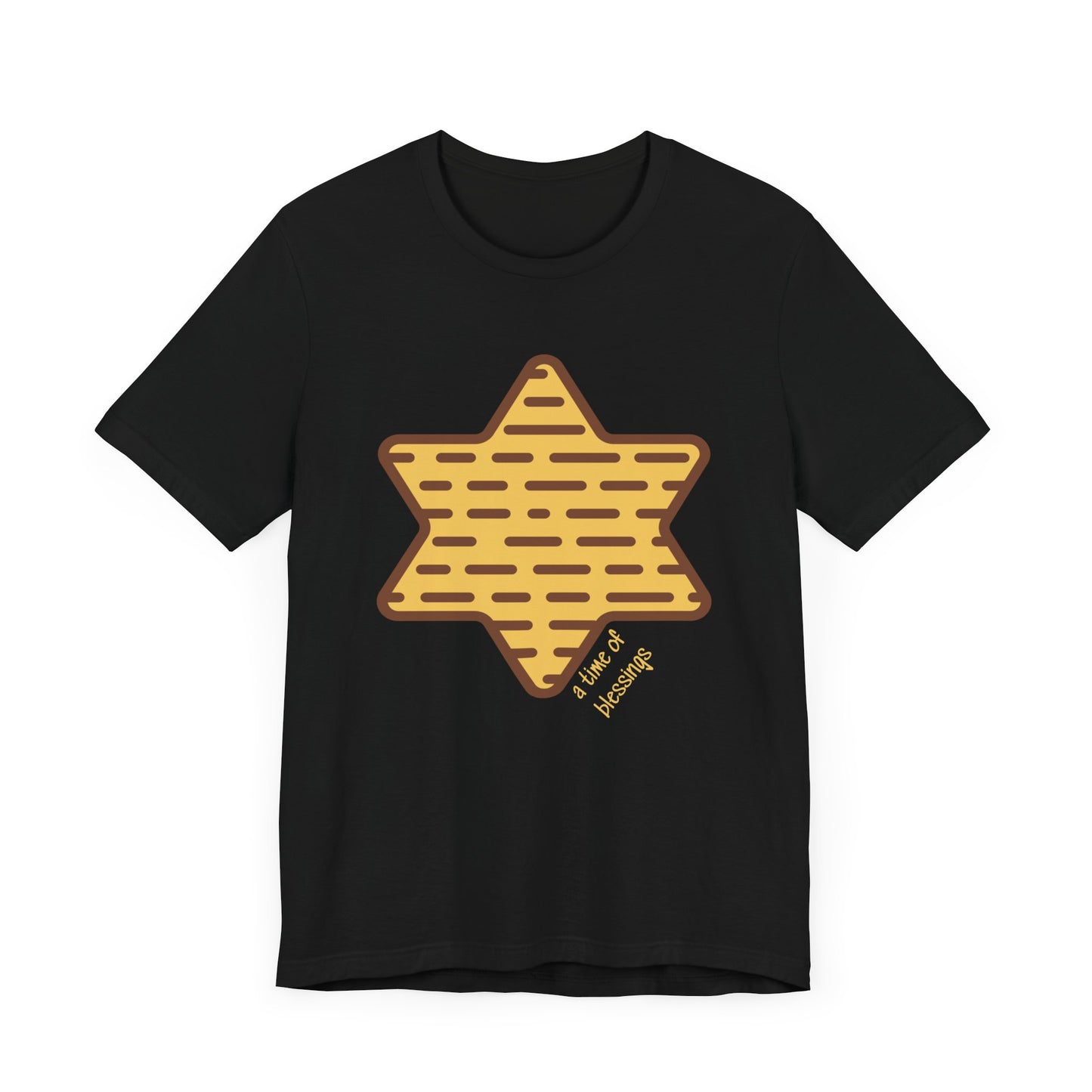 Adult Matza Magen David, Time of Blessings Short Sleeve t-shirt