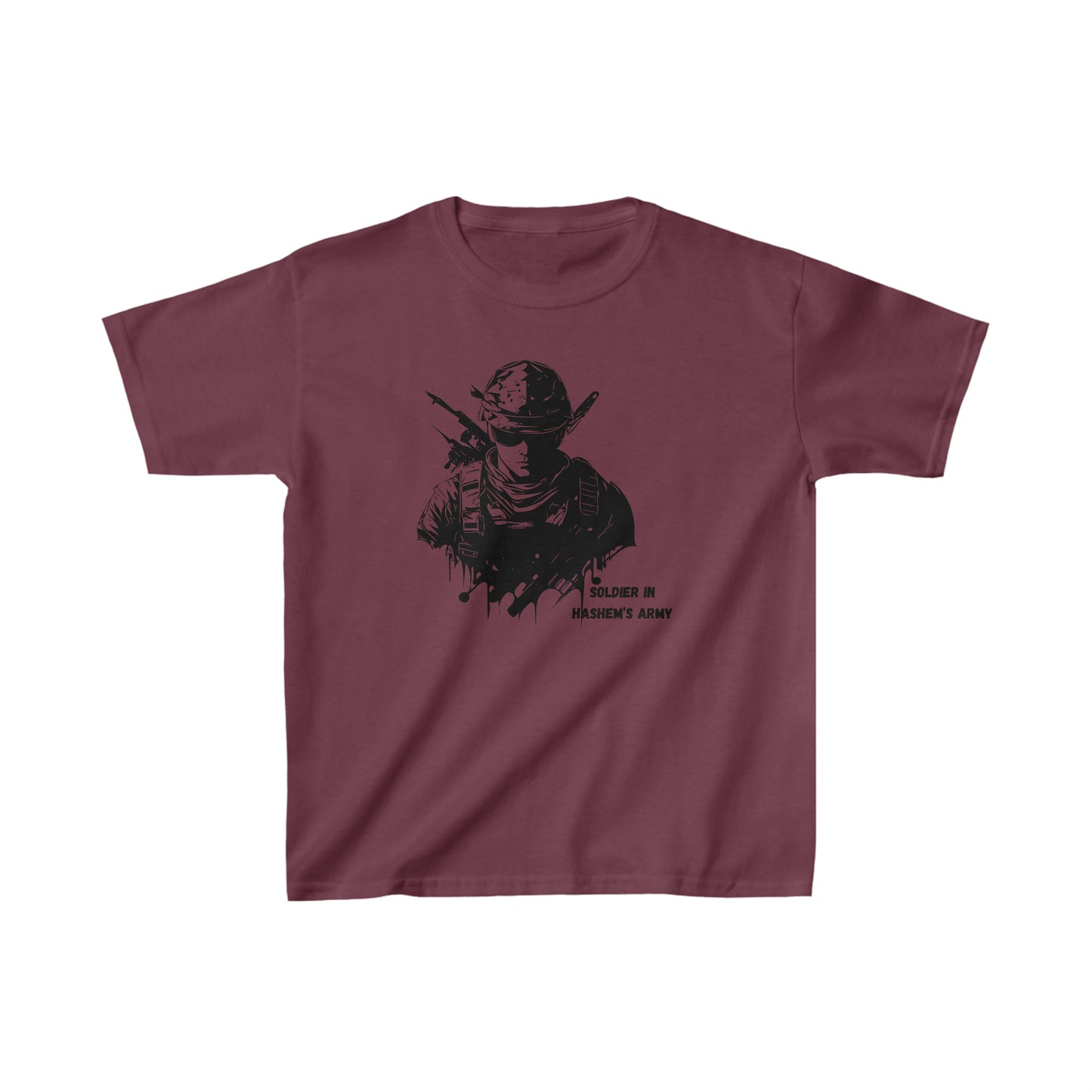 Boys' Soldier in Hashem's Army (large image) short sleeve t-shirt