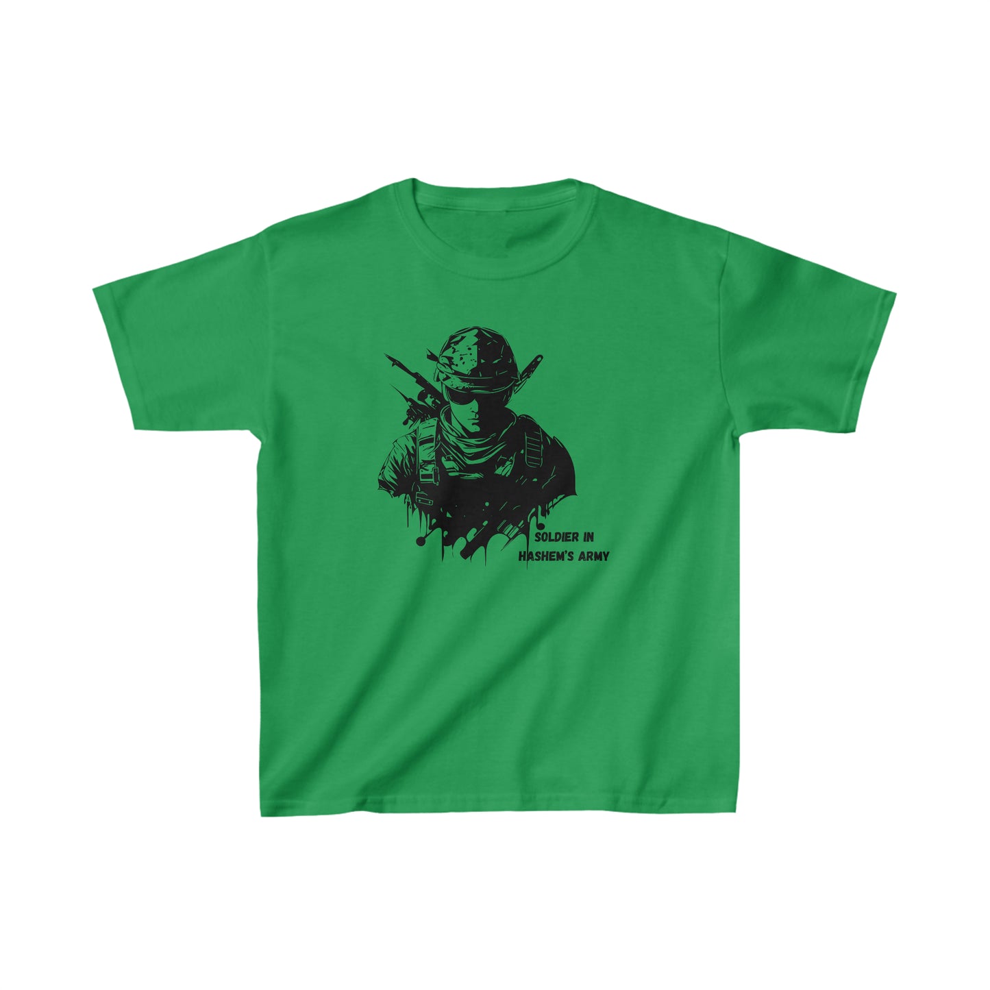 Boys' Soldier in Hashem's Army (large image) short sleeve t-shirt