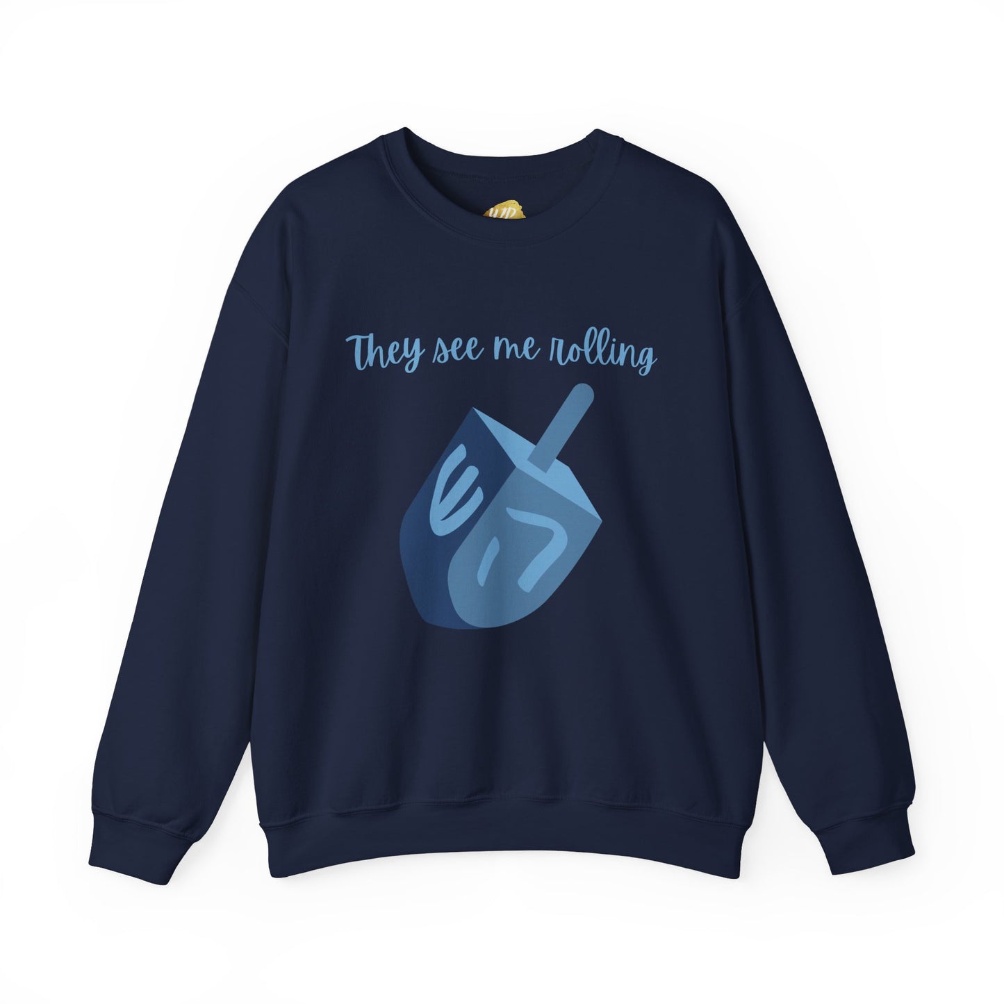 Adult Dreidel Crewneck Sweatshirt