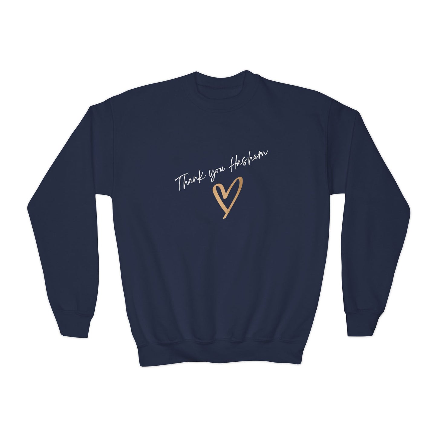 Girls Thank You Hashem Crewneck Sweatshirt