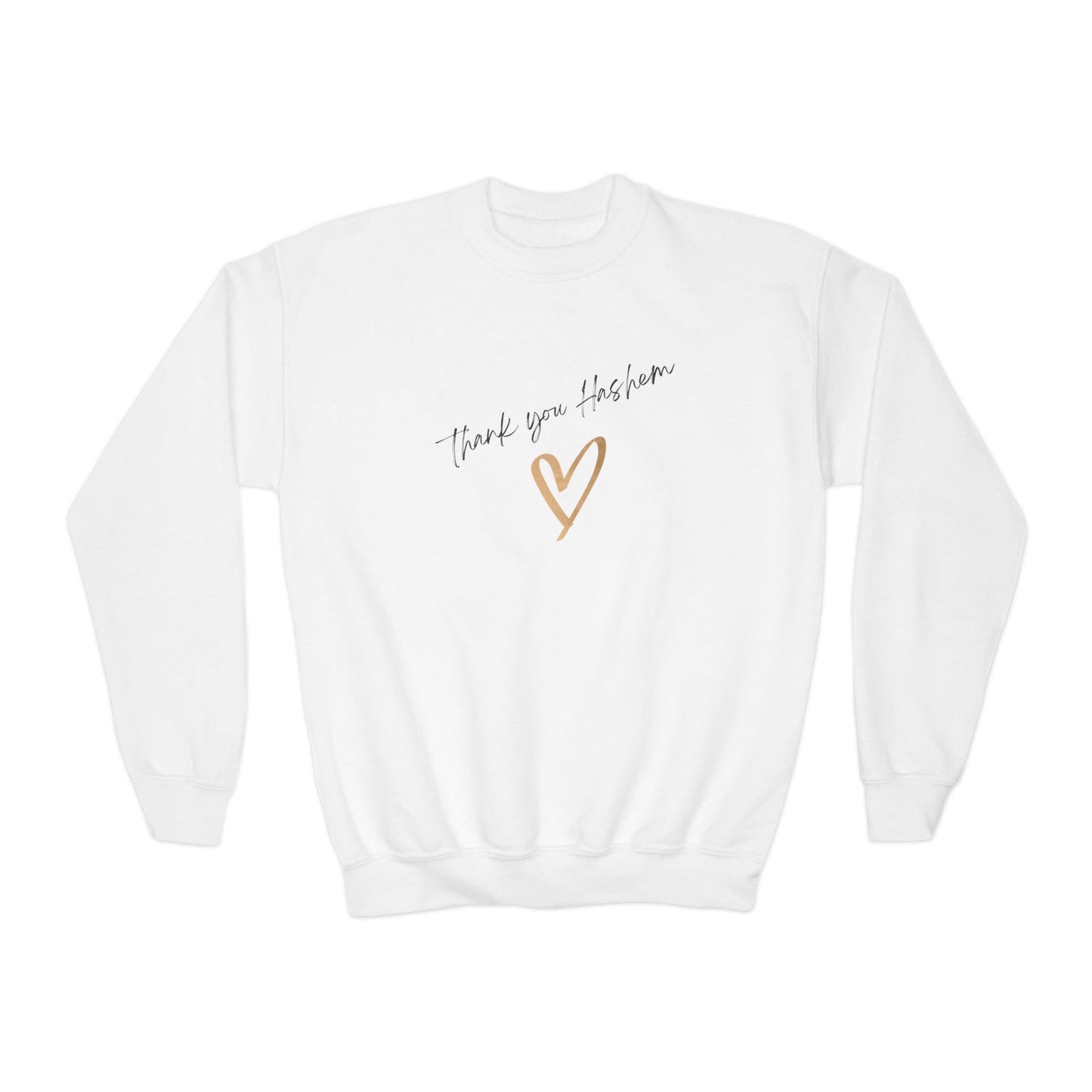 Girls Thank You Hashem Crewneck Sweatshirt