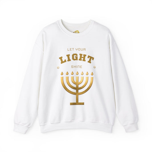 Adult Let Your Light Shine Crewneck Sweatshirt