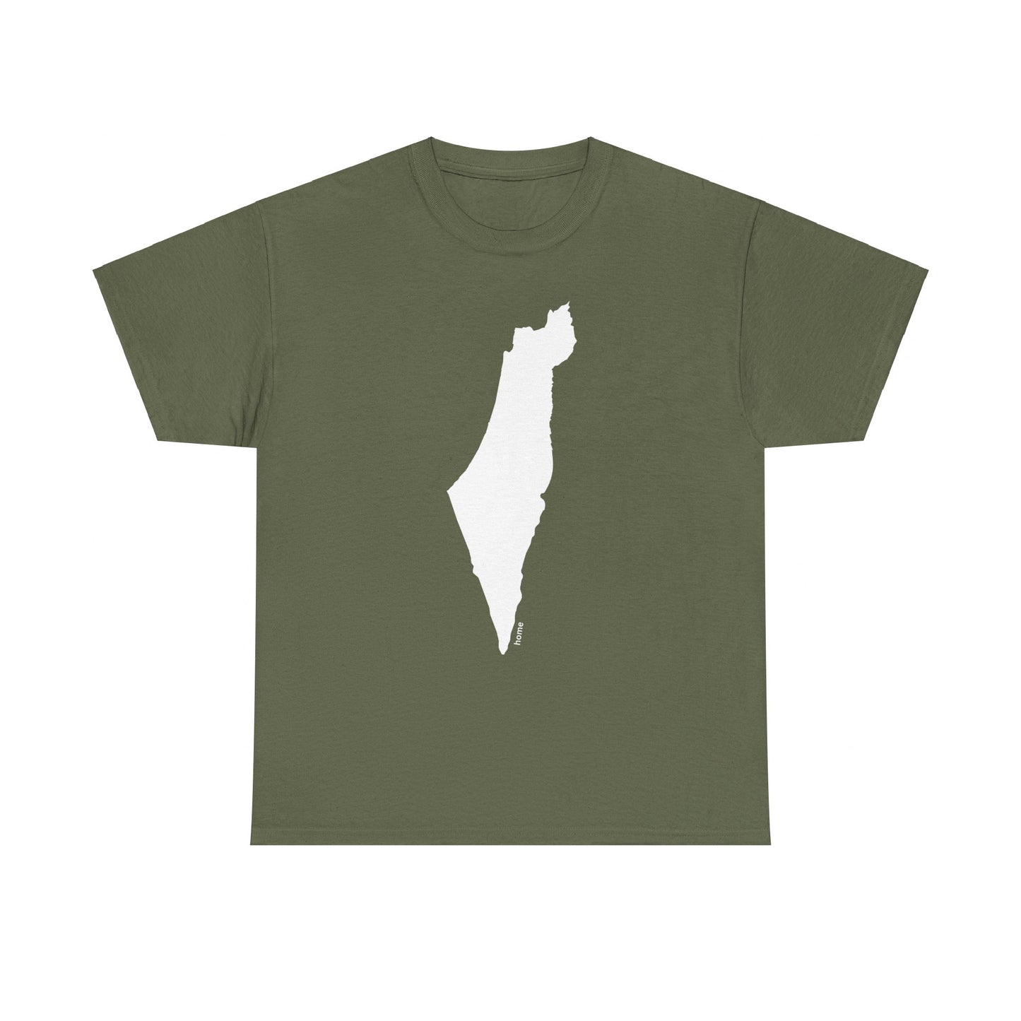 Adult Map of Israel Short Sleeve Tee