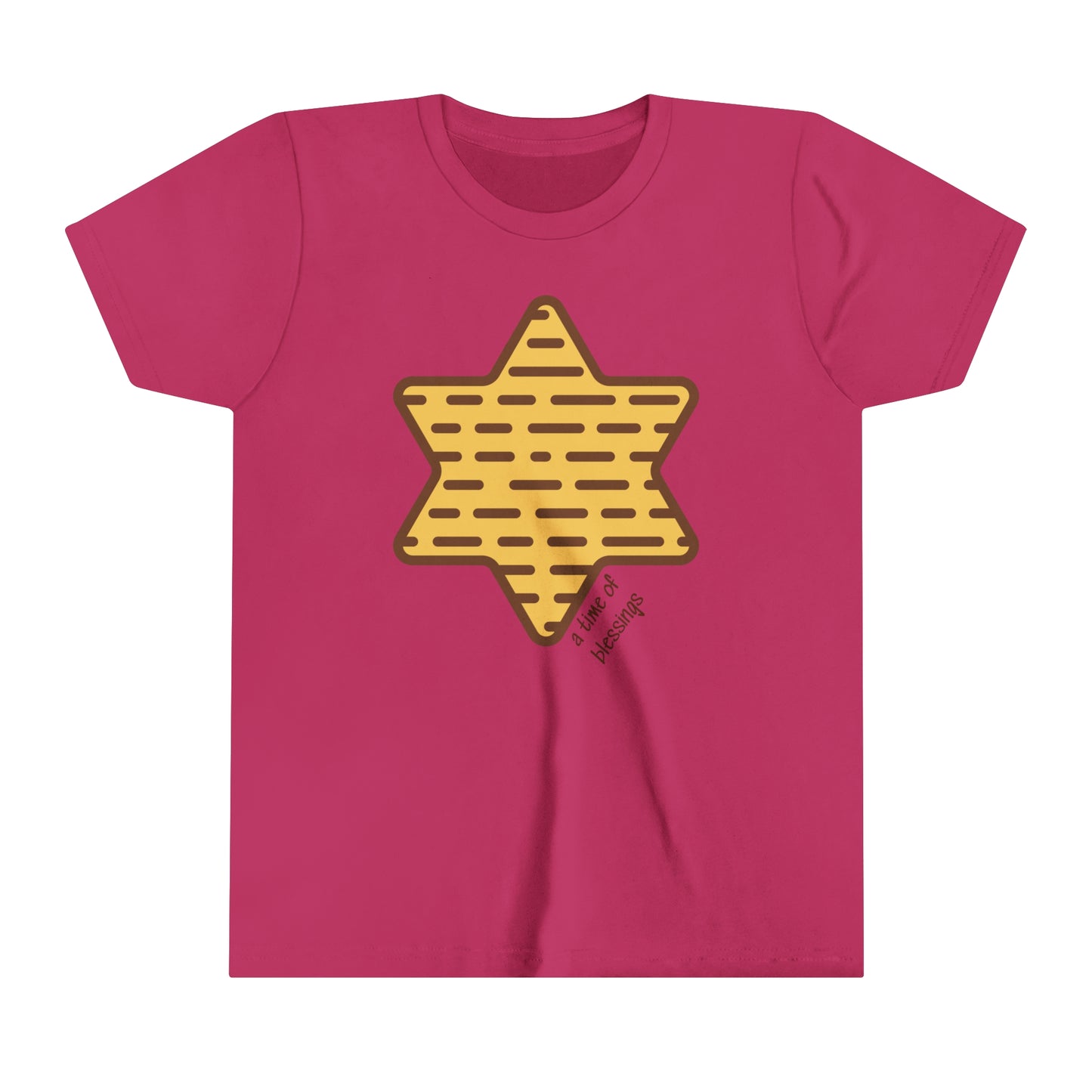 Kids Matza Magen David, a time of blessings Short Sleeve t-shirt