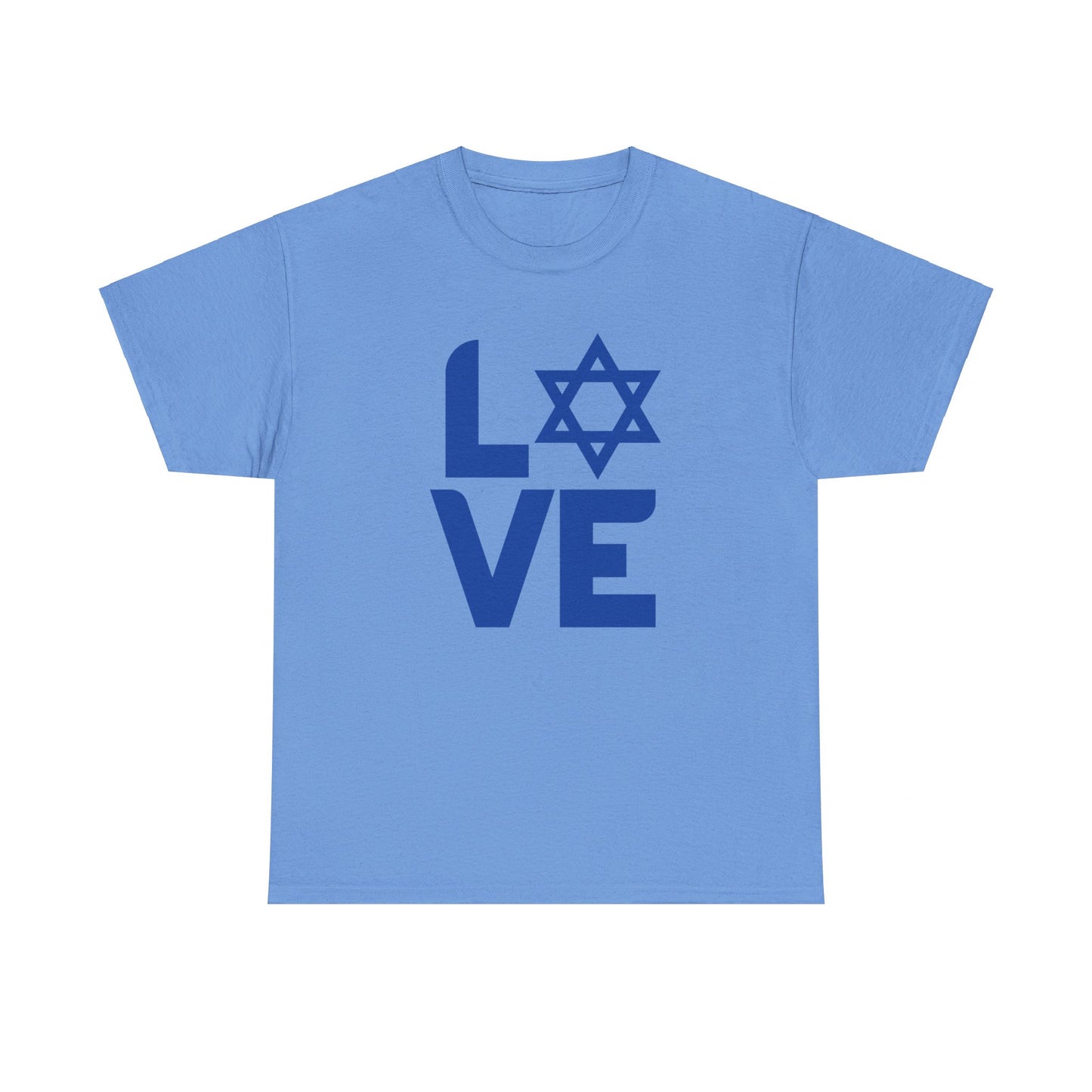 Adult LOVE with Magen David Short Sleeve Short Sleeve Tee