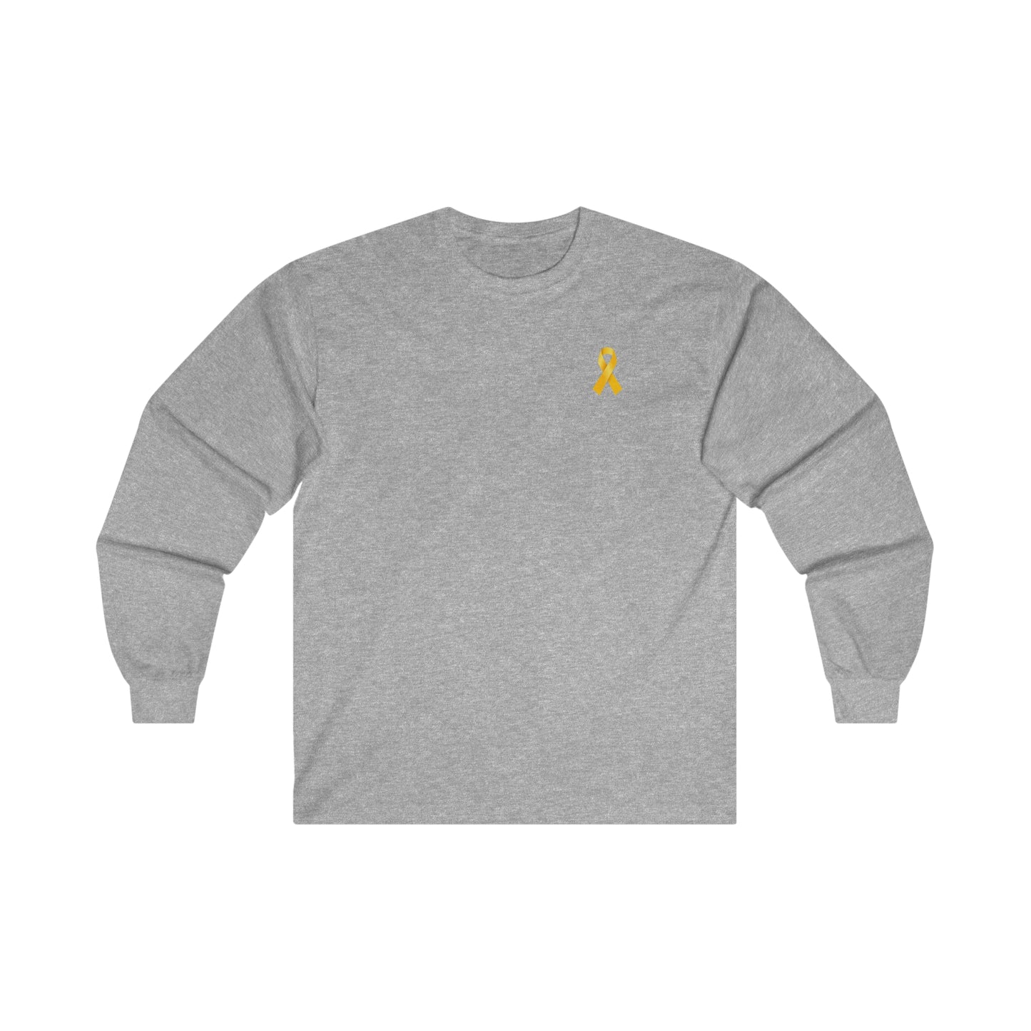 Adult yellow ribbon (front), Let our people go! (back) long sleeve tee