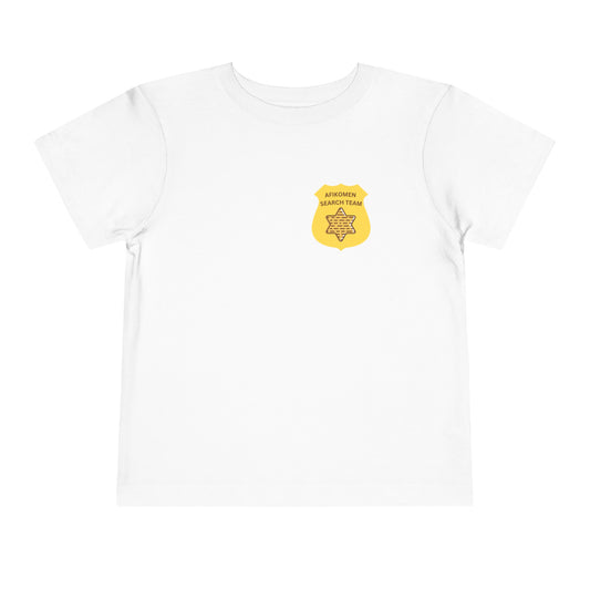 Toddler Afikomen Search Team short sleeve t-shirt