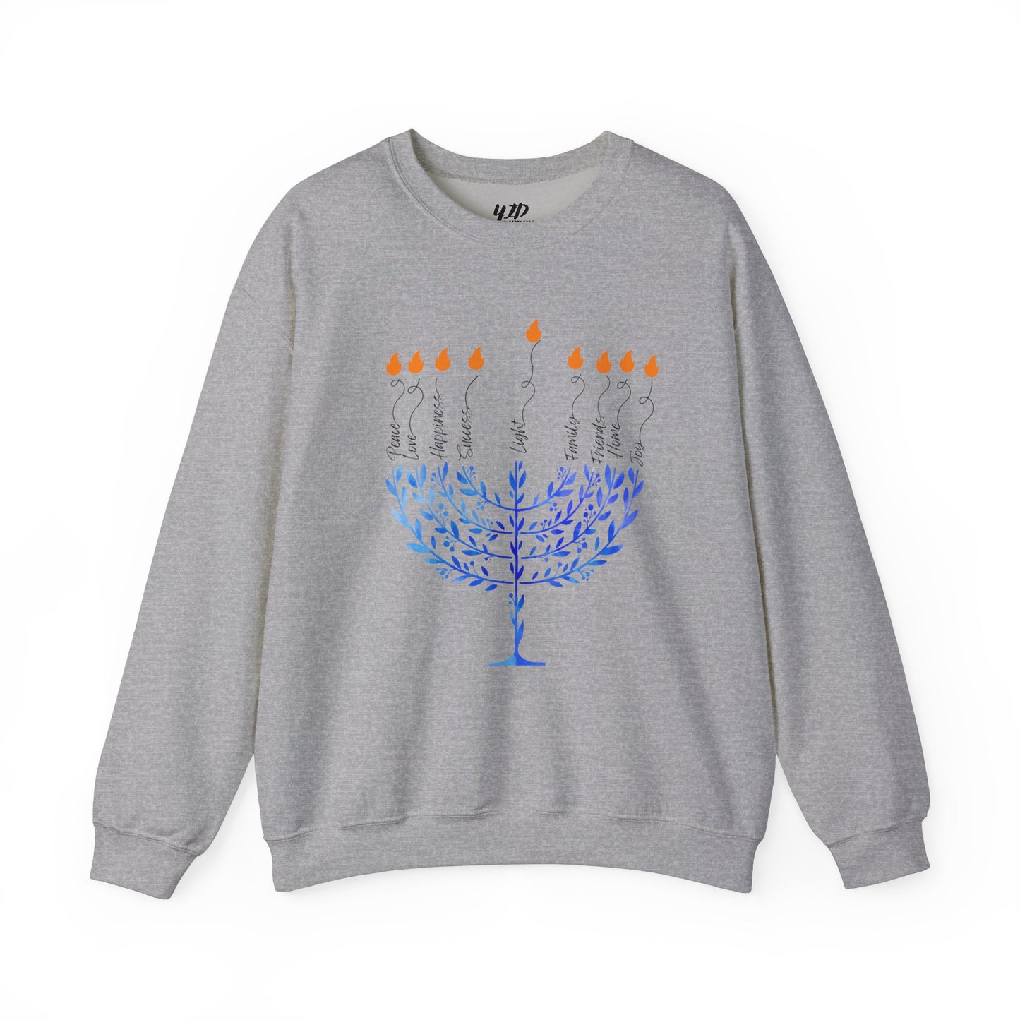 Adult Menorah Crewneck Sweatshirt