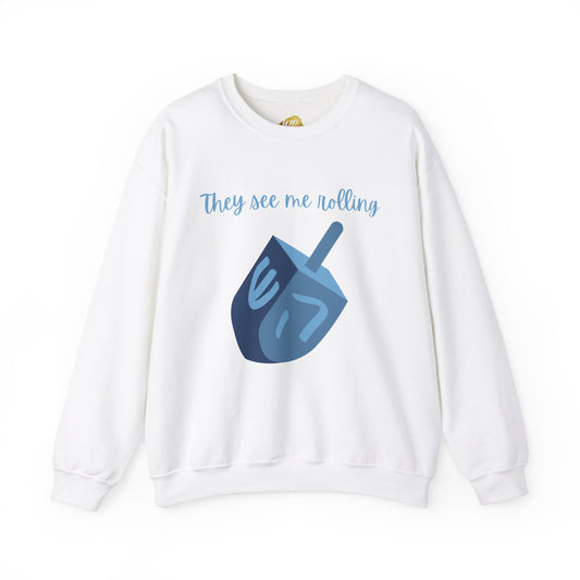 Adult Dreidel Crewneck Sweatshirt