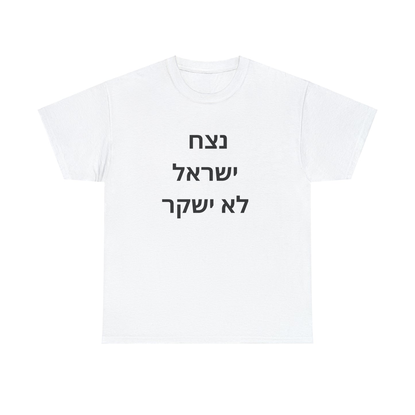 Adult נצח ישראל לא ישקר short sleeve t-shirt