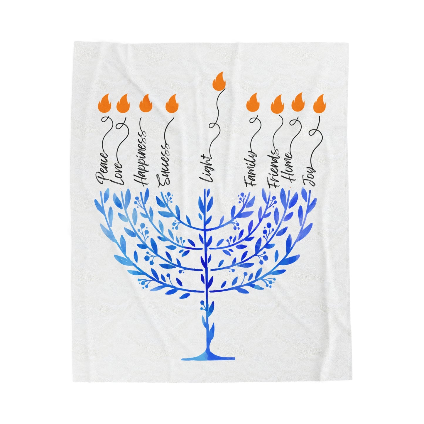 Menorah Throw Blanket