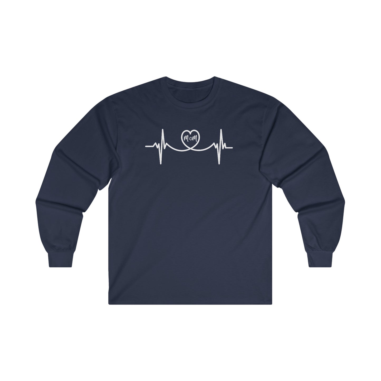 Mom in a heart heartbeat Long Sleeve Tee