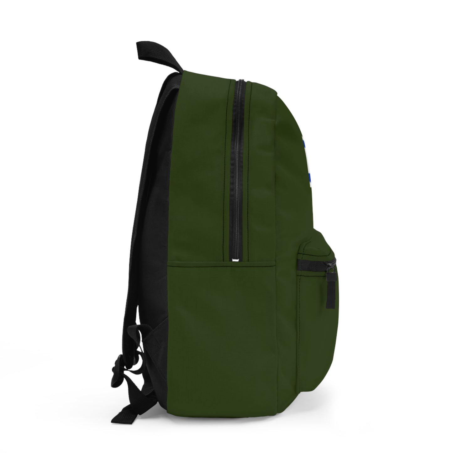 Israeli Army Olive Green 17" Backpack with Israeli Flag