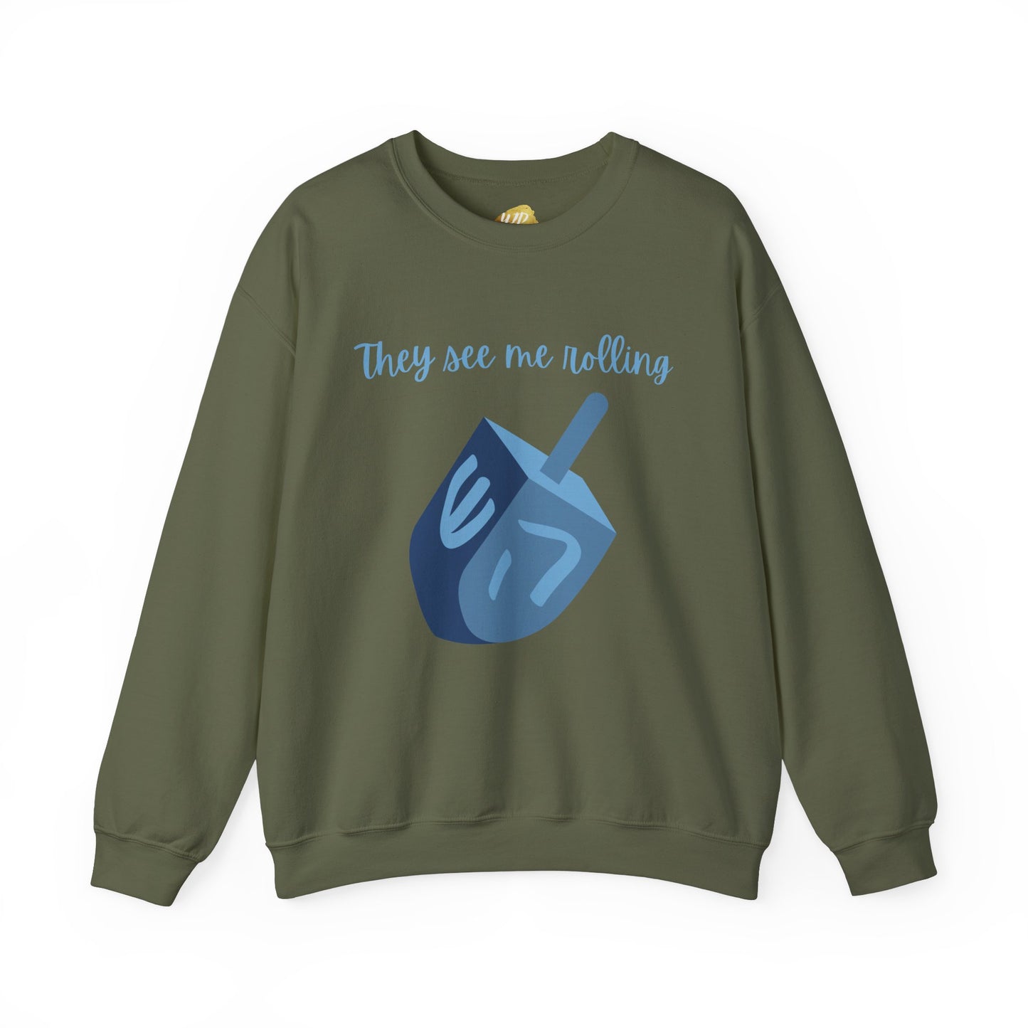 Adult Dreidel Crewneck Sweatshirt