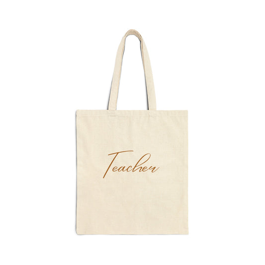 Teacher cotton Canvas Tote Bag