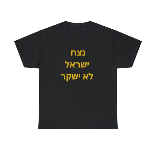 Adult נצח ישראל לא ישקר short sleeve t-shirt