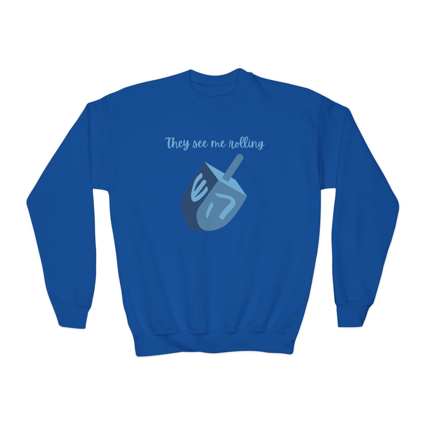 Kids Dreidel Crewneck Sweatshirt